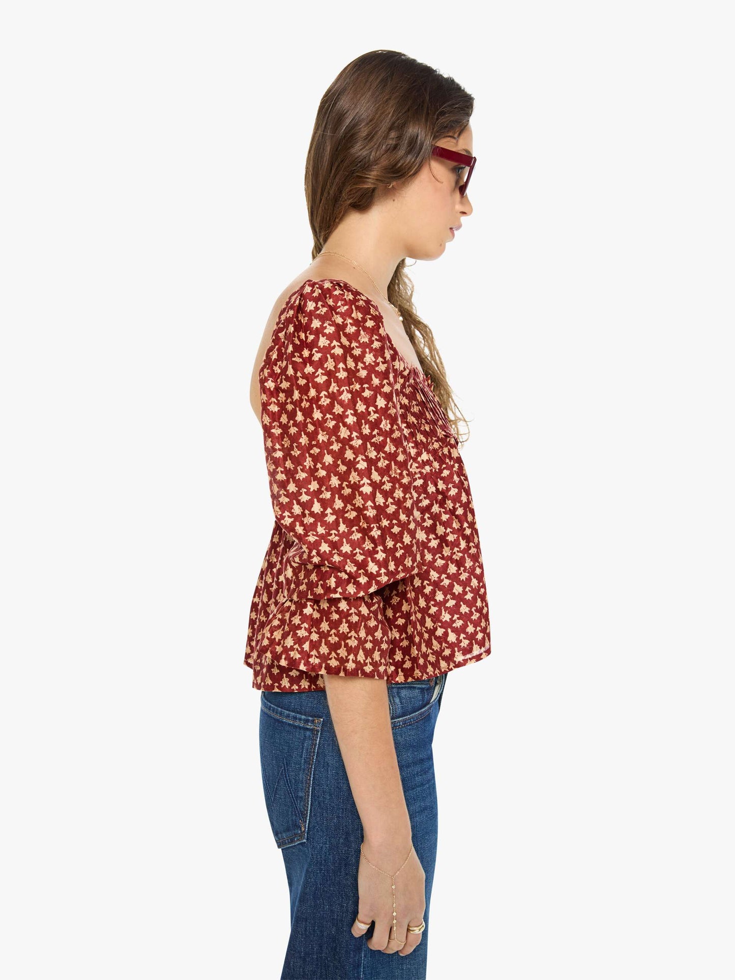 Alix of Bohemia Priya Top - Mahogany Bhutti