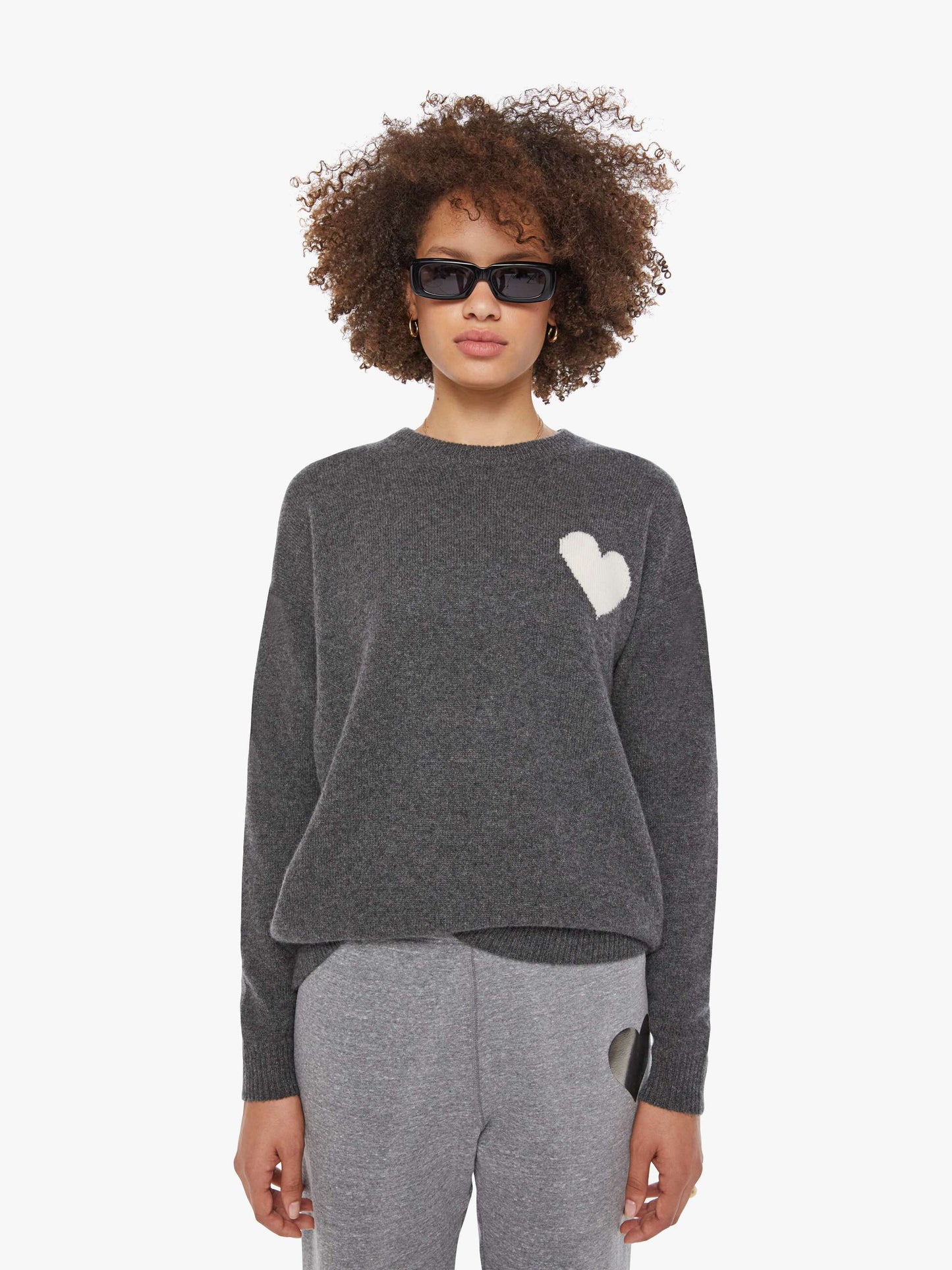 SPRWMN Heart Logo Sweatshirt - Grey