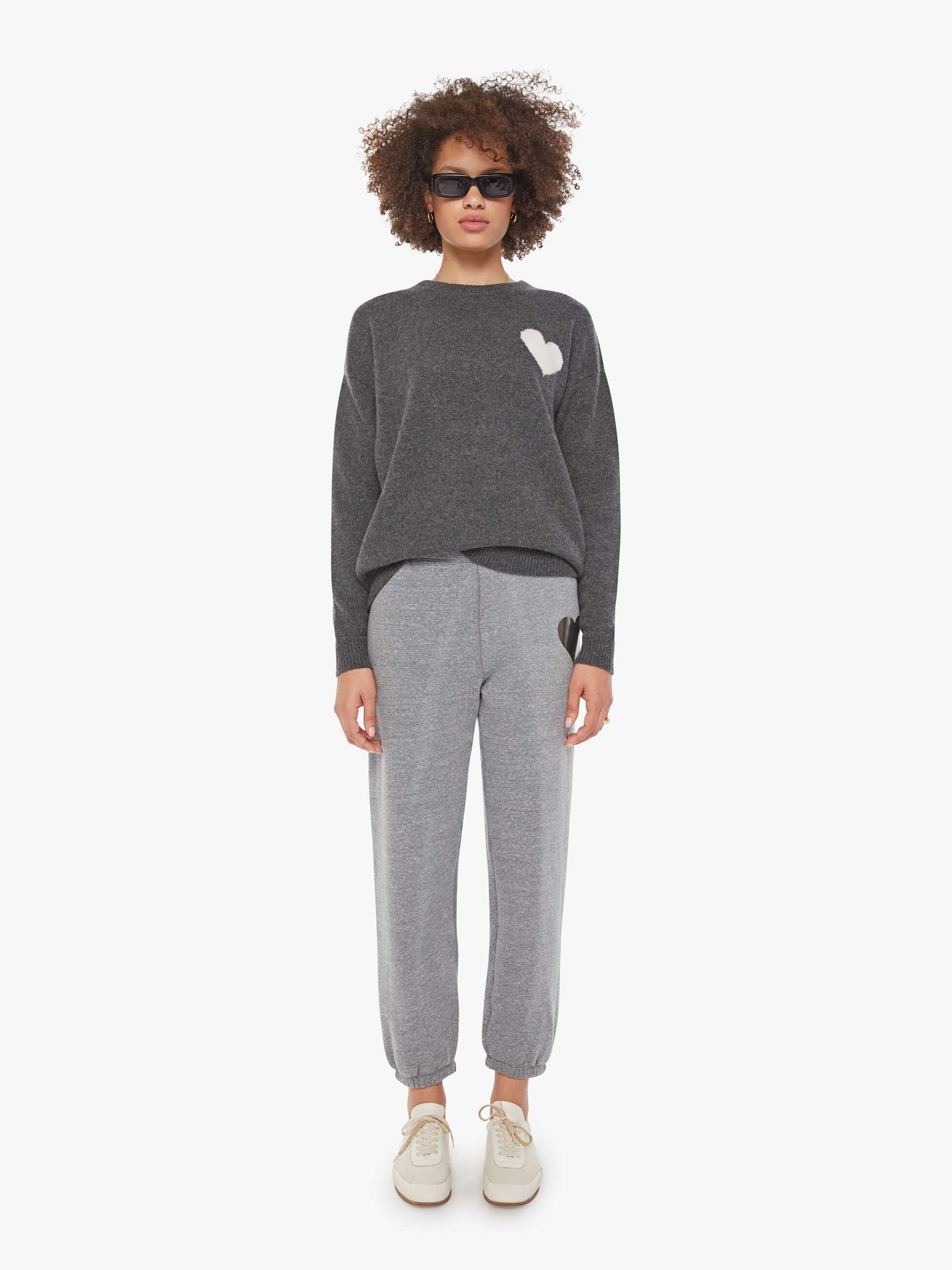 SPRWMN Heart Logo Sweatshirt - Grey