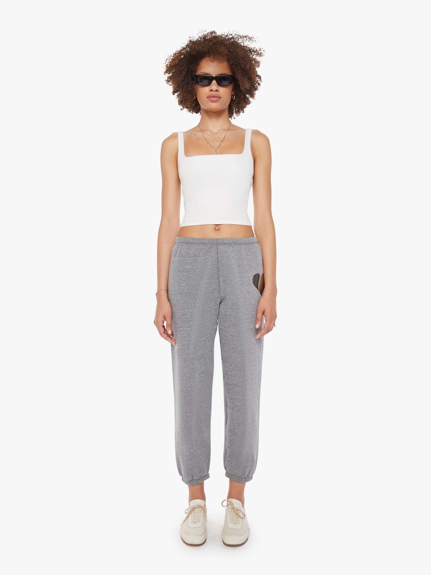 SPRWMN Heart Sweatpants - Dark Heather Grey