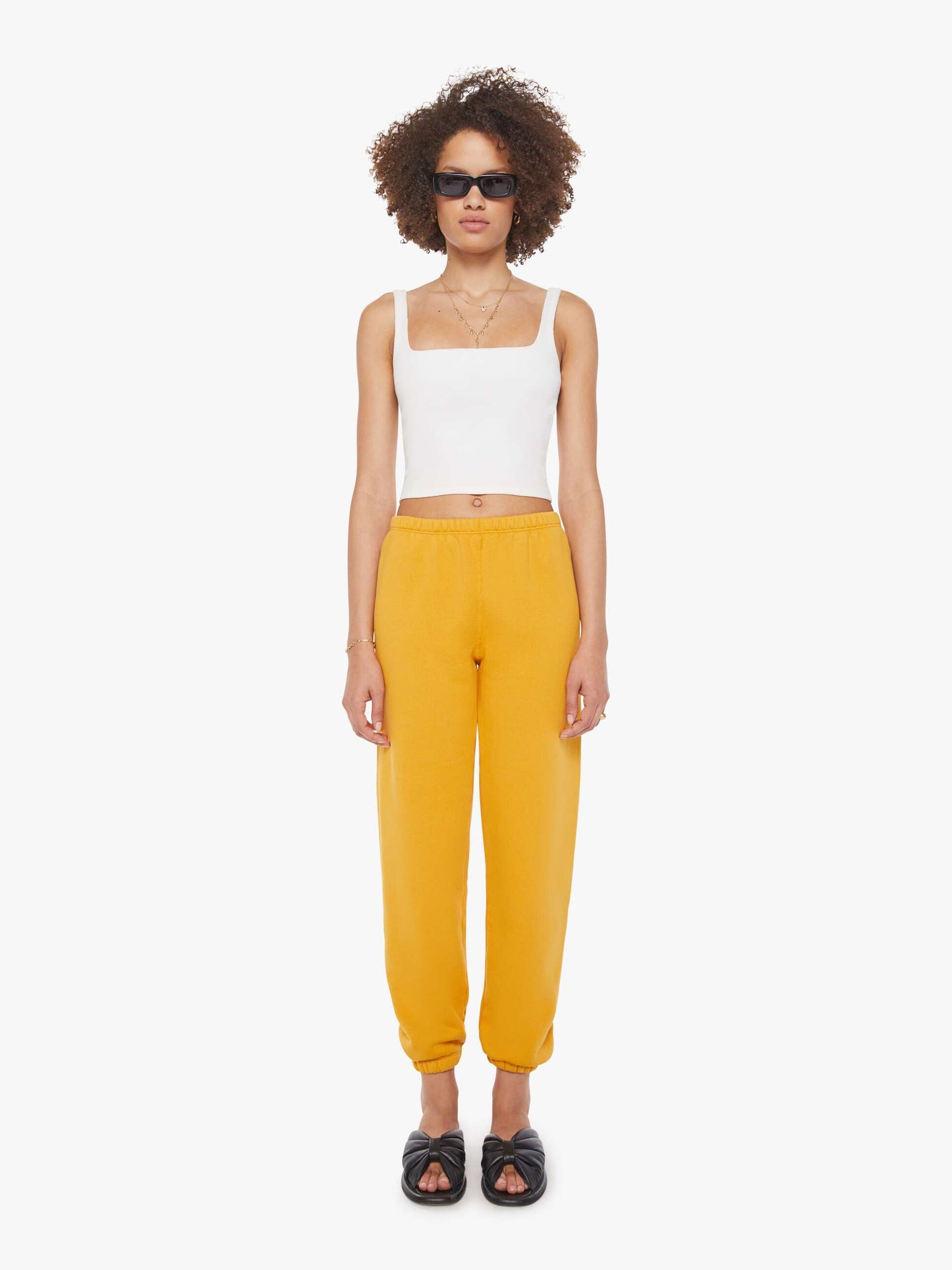 SPRWMN Mini Logo Sweatpants - Mustard