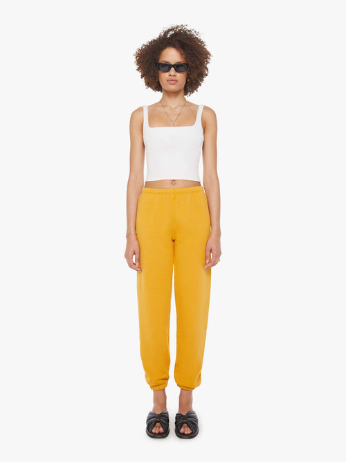 SPRWMN Mini Logo Sweatpants - Mustard