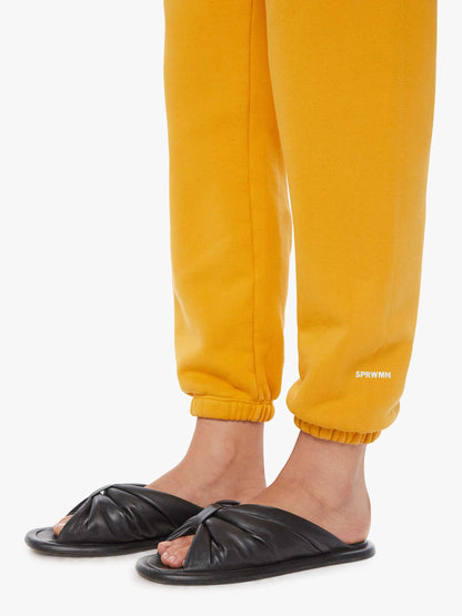 SPRWMN Mini Logo Sweatpants - Mustard