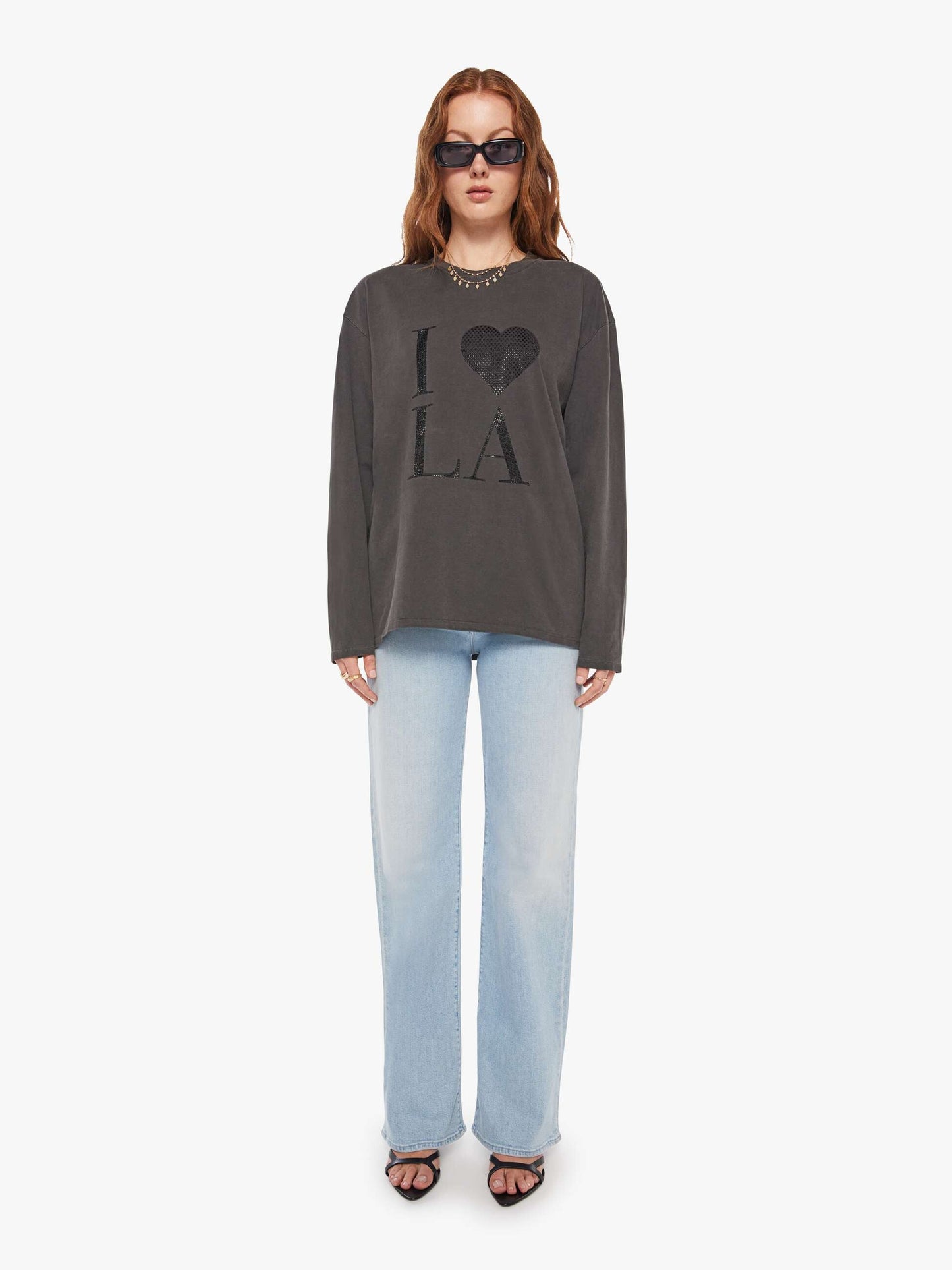 SPRWMN I Love LA Sweatshirt - Vintage Black