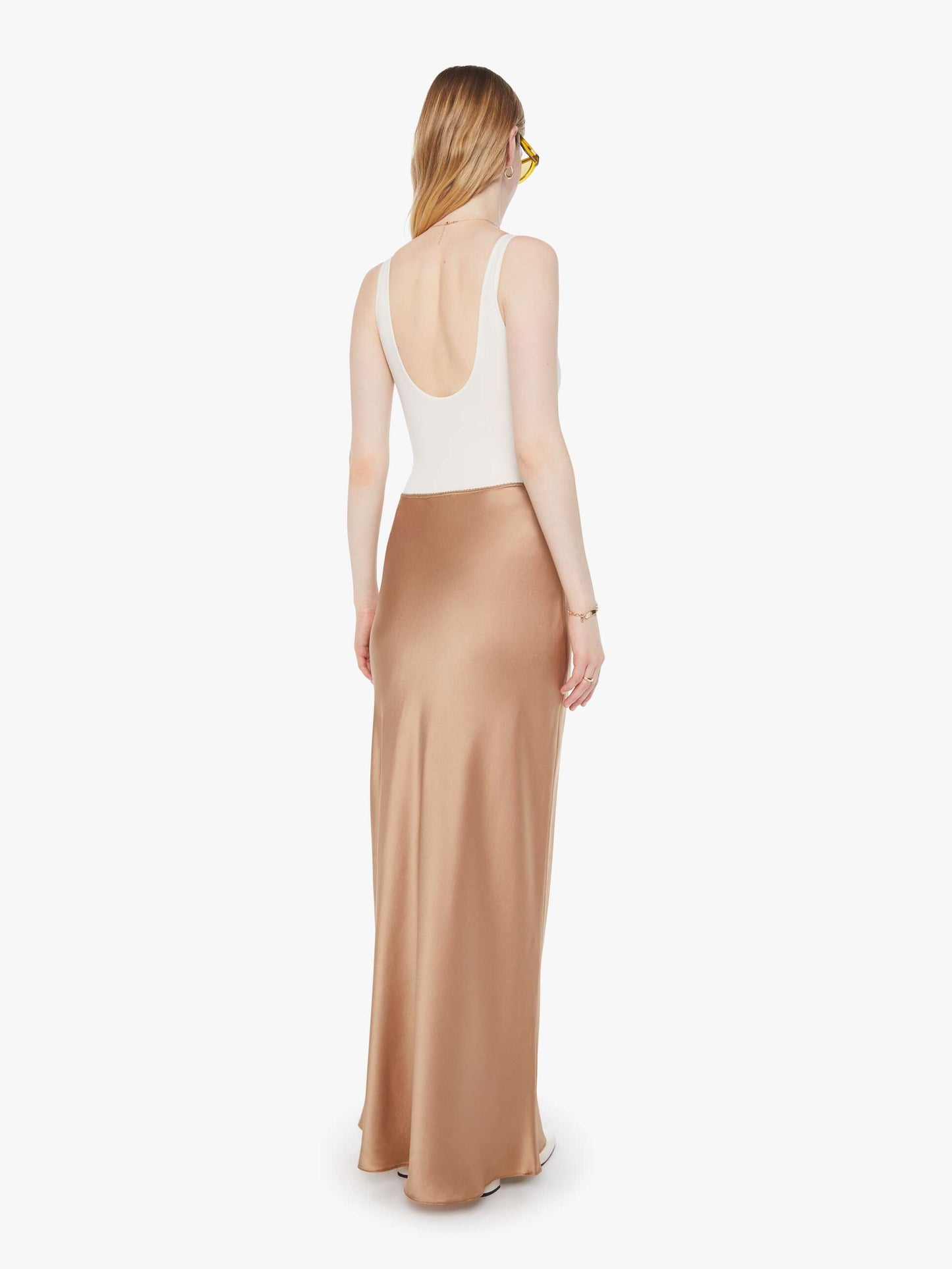 SABLYN Grace Scallop Trim Maxi Skirt - Camel