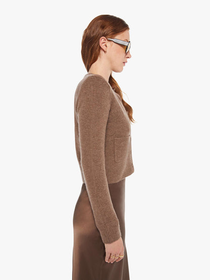 SABLYN Emilia Shoulder Pad Cardigan - Swiss Brown