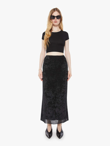 SABLYN Rose Ankle Column Flare Skirt - Black