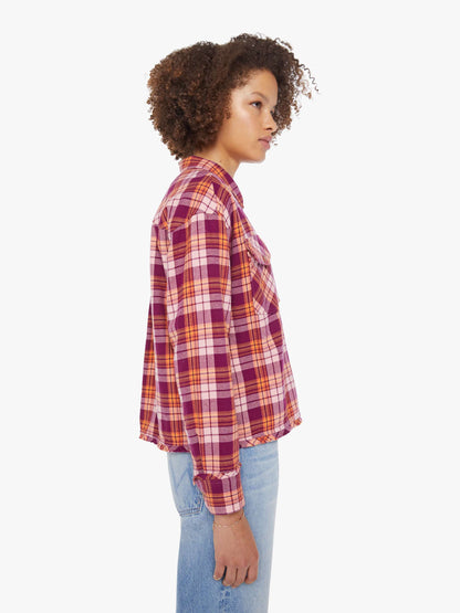 XiRENA Ian Shirt - Pink Orange Plaid