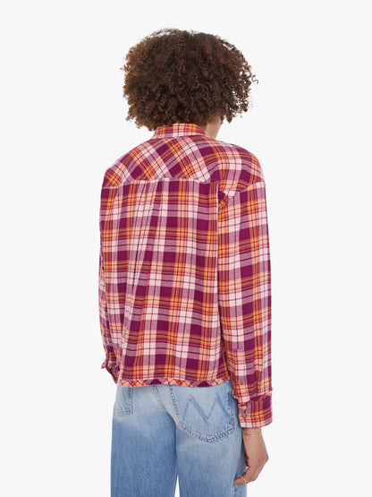 XiRENA Ian Shirt - Pink Orange Plaid