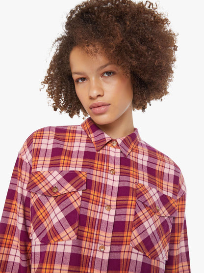XiRENA Ian Shirt - Pink Orange Plaid