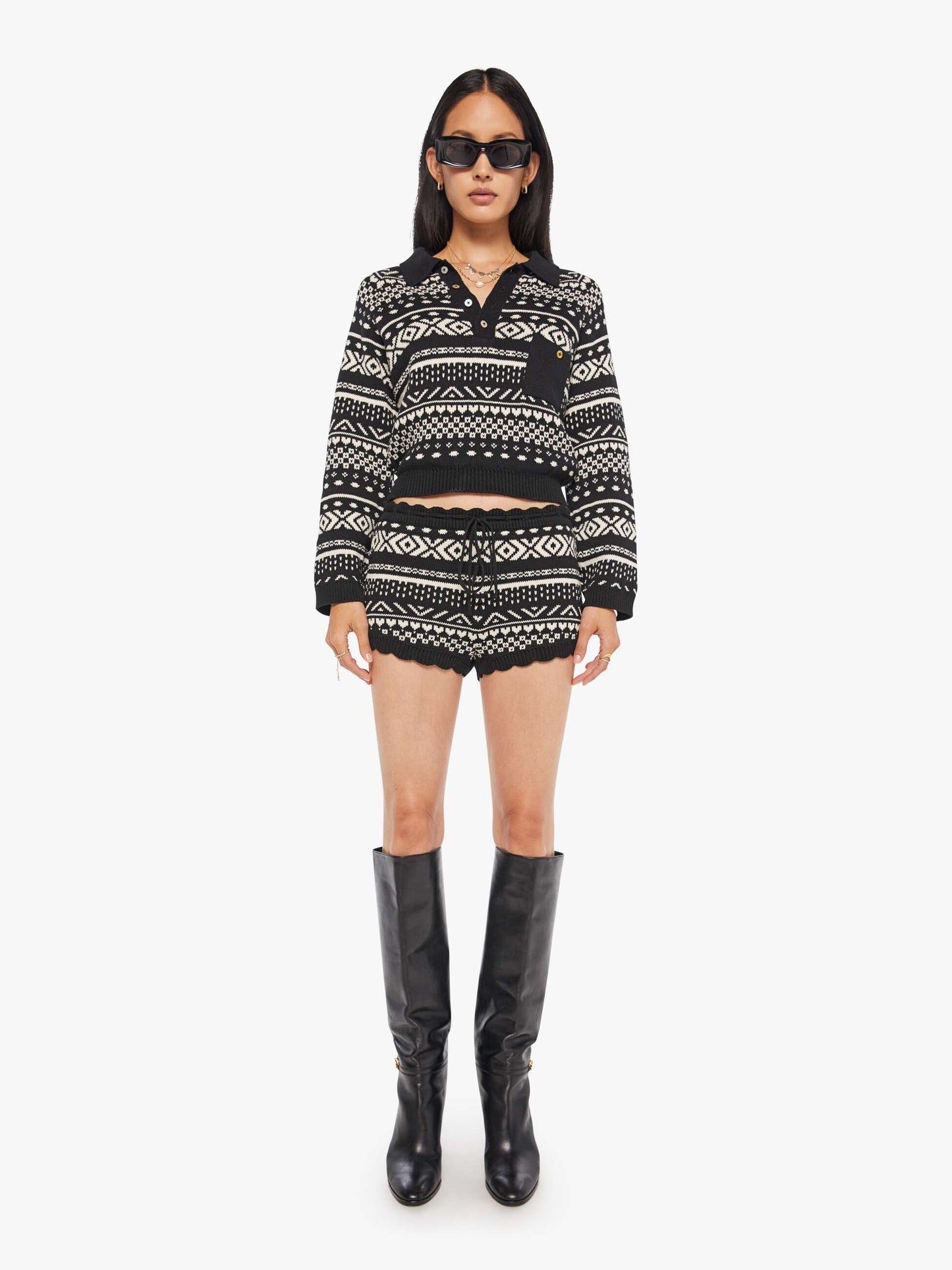 Alix Of Bohemia Shea Short - Black Marble