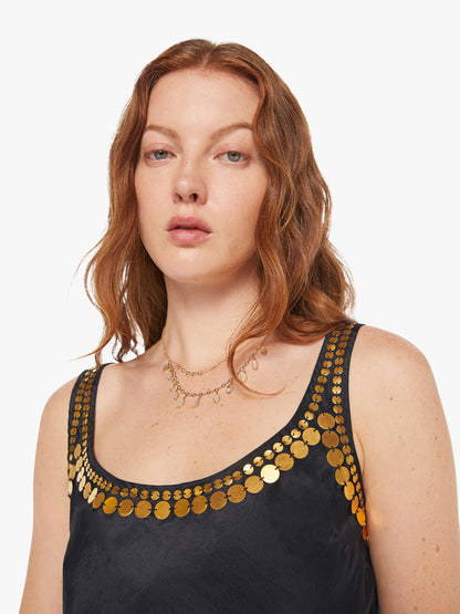 Alix Of Bohemia Fiona Gilded Coin Top - Black