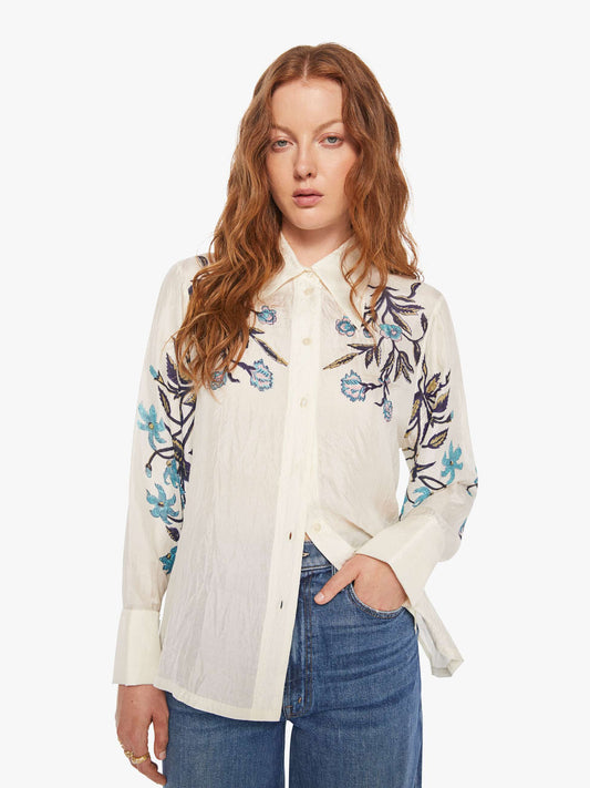 Alix Of Bohemia Dana Shirt - Misted Lily