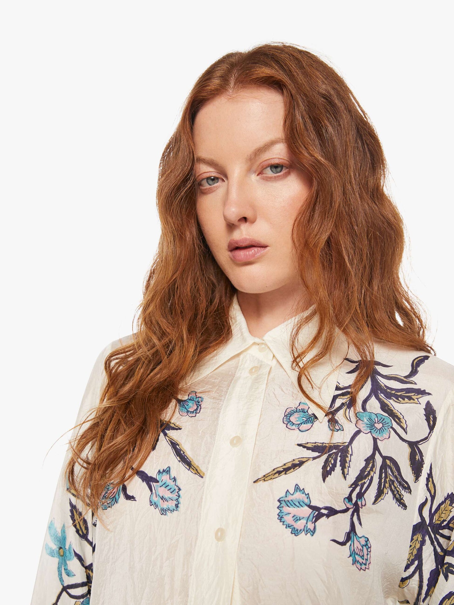 Alix Of Bohemia Dana Shirt - Misted Lily