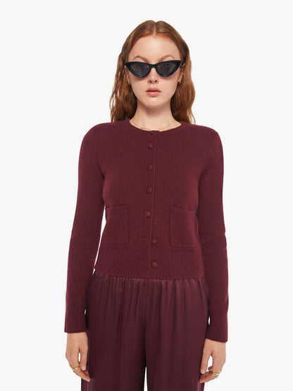 SABLYN Emilia Cardigan - Bordeaux