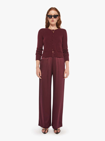 SABLYN Emilia Cardigan - Bordeaux