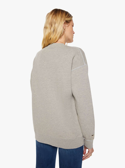 MadeWorn Rolling Stones Destroyed Sweatshirt - Heather Grey