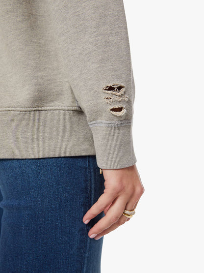 MadeWorn Rolling Stones Destroyed Sweatshirt - Heather Grey