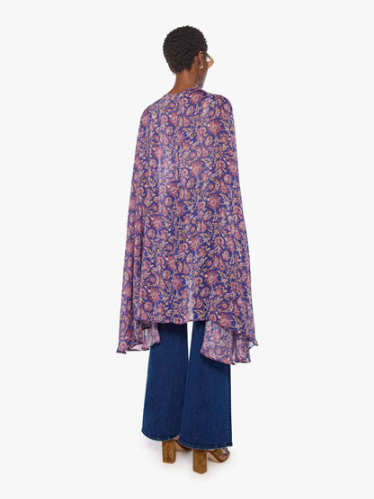 Natalie Martin Karis Long Cape - Artichoke Mariner