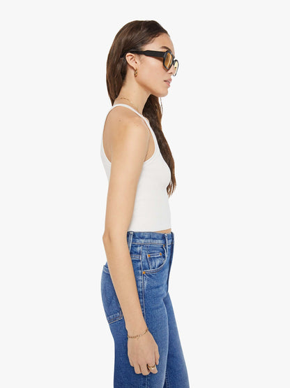 Eterne Cropped Rib Tank - Ivory