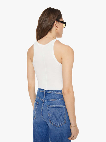 Eterne Cropped Rib Tank - Ivory