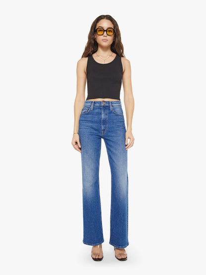 Eterne Cropped Scoop Neck Tank - Black