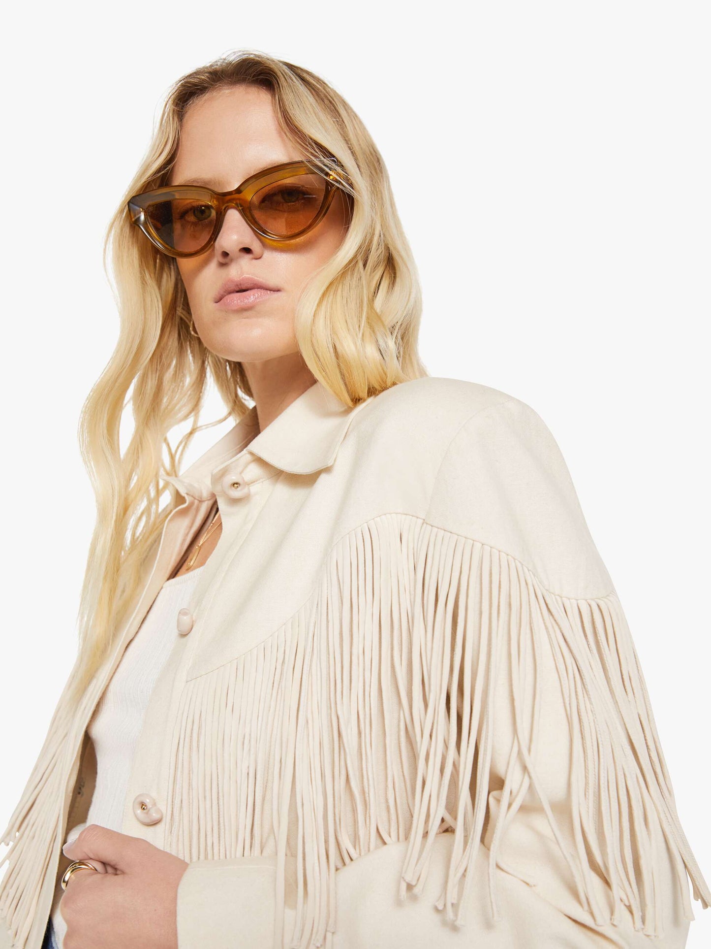 Alix of Bohemia Jude Fringe Jacket - Dune