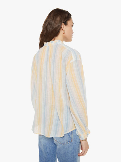 Alix of Bohemia Poet Blouse - Sunwash Stripe