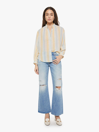 Alix of Bohemia Poet Blouse - Sunwash Stripe