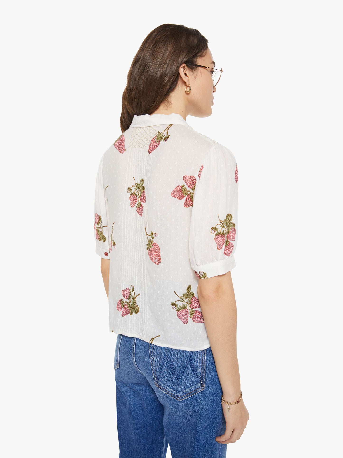 Alix of Bohemia Peyton Shirt - Strawberry Dot