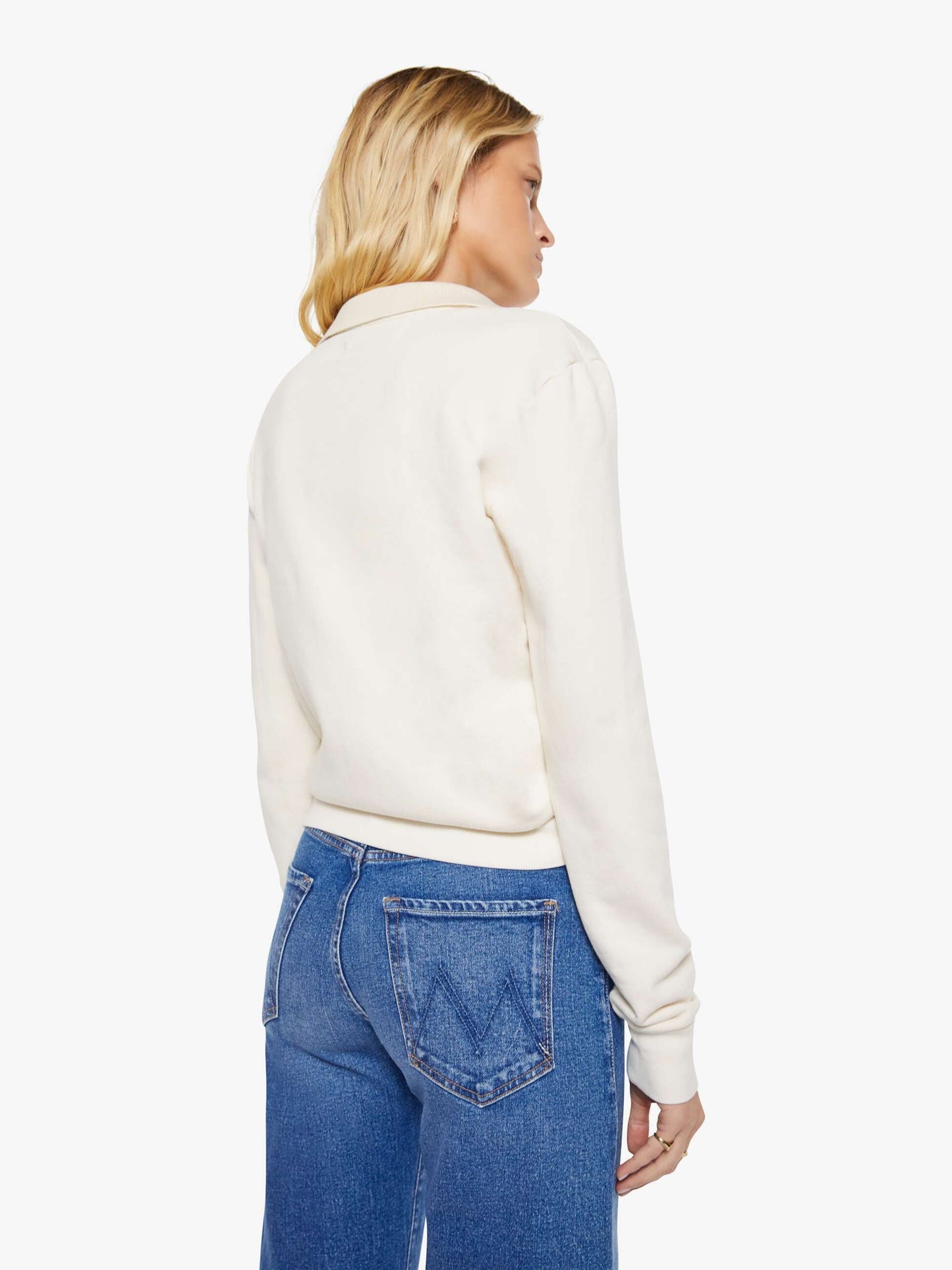 SPRWMN Polo Sweatshirt - Cream