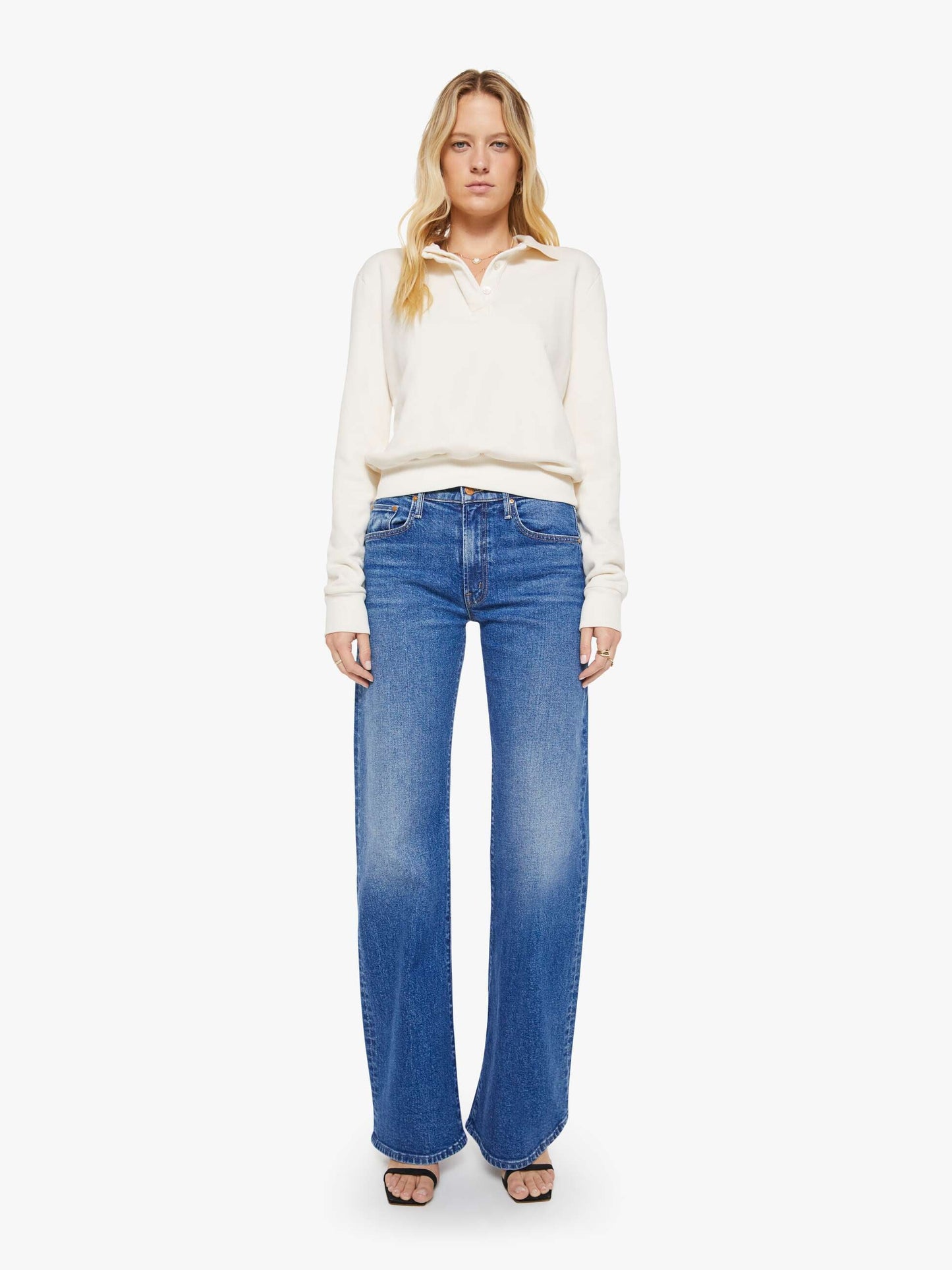 SPRWMN Polo Sweatshirt - Cream