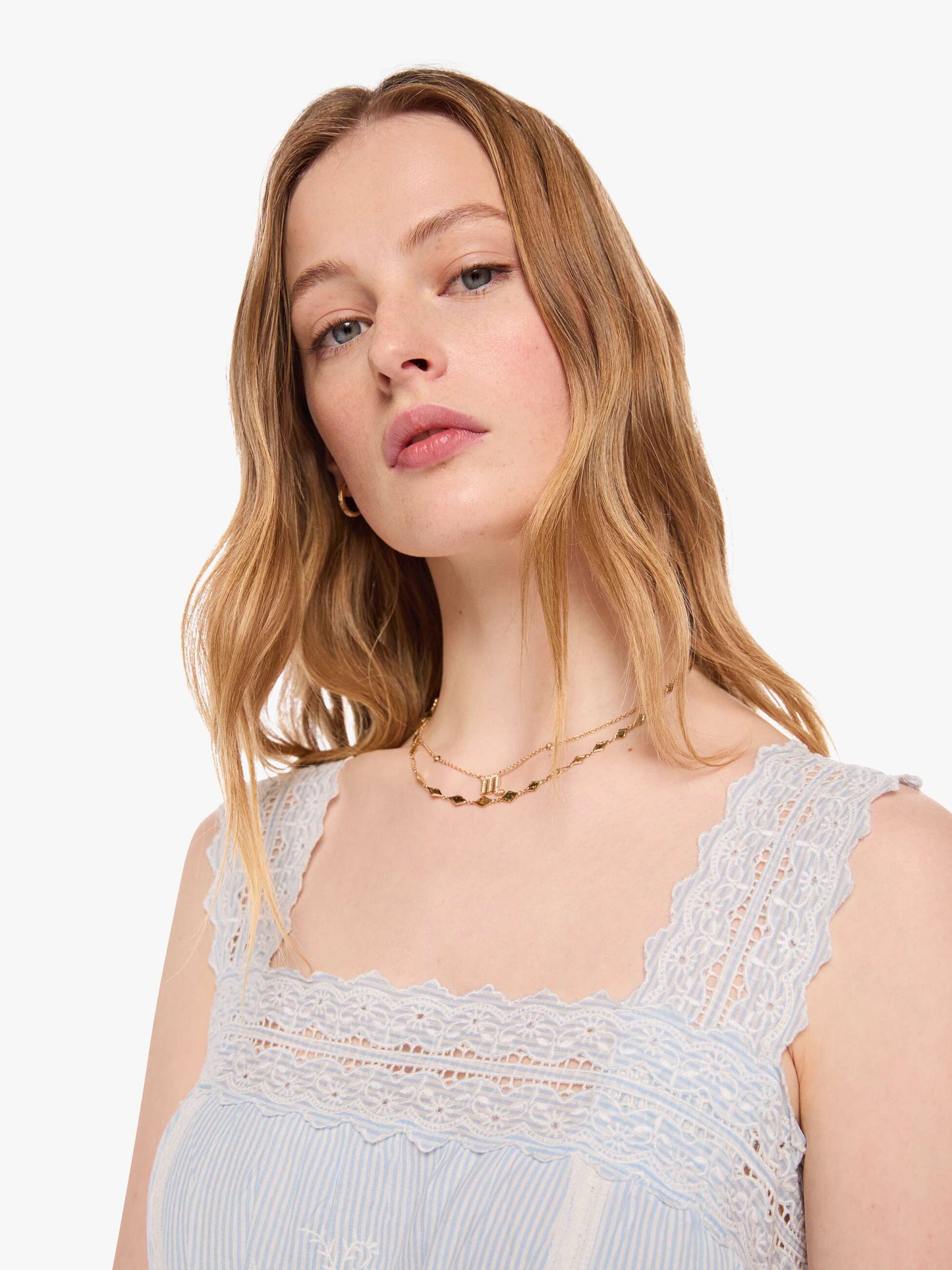XiRENA Anita Dress - Blue White Stripe