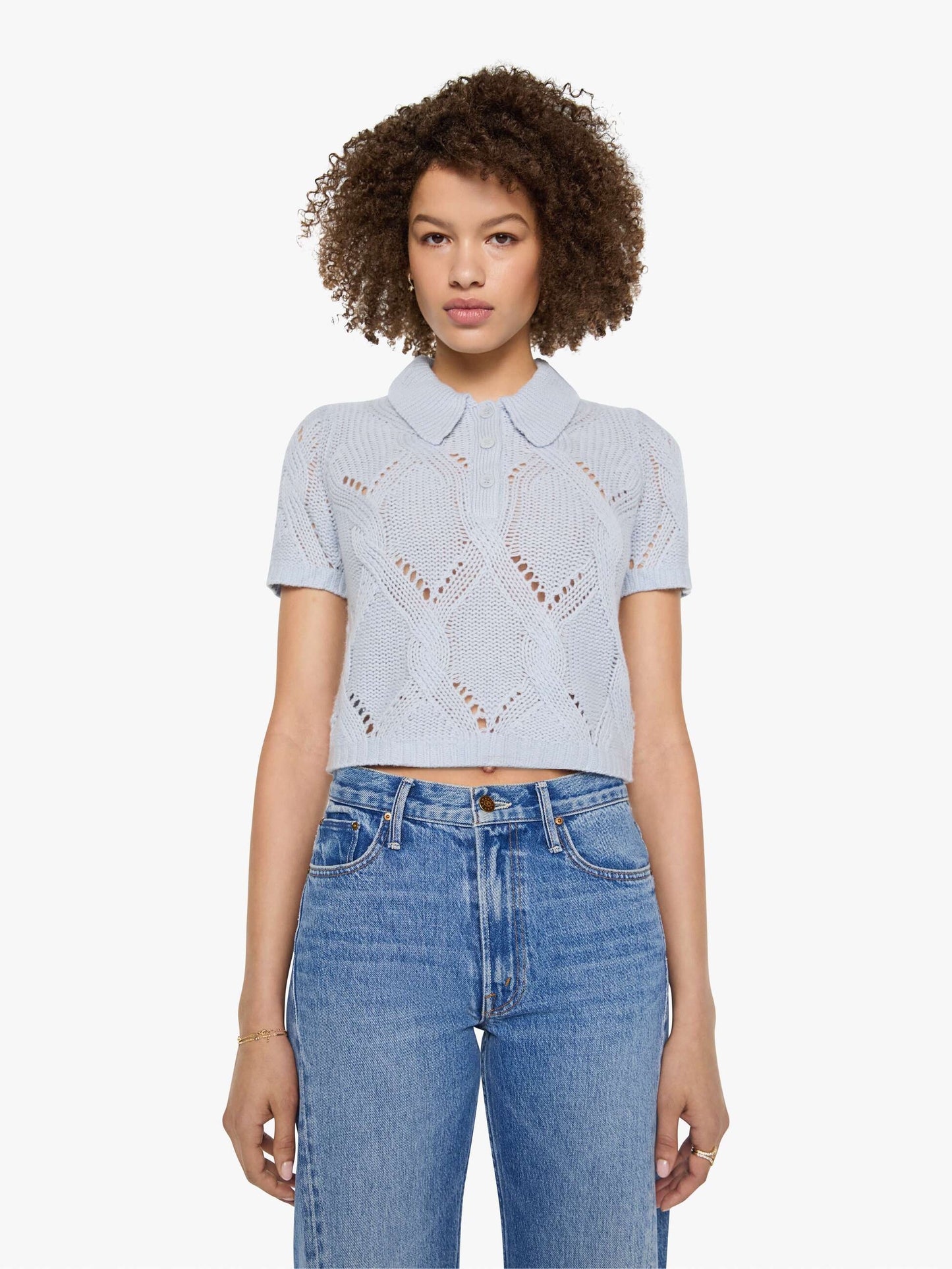 SABLYN Cadence Shrunken Polo - Whisper