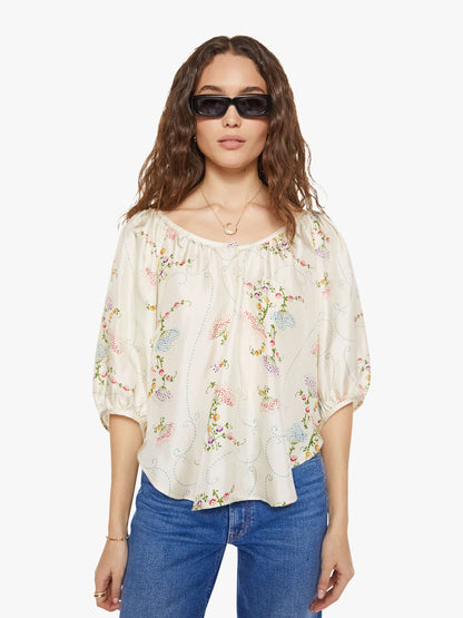 La Prestic Ouiston Moisson Top - Broderie Ecru