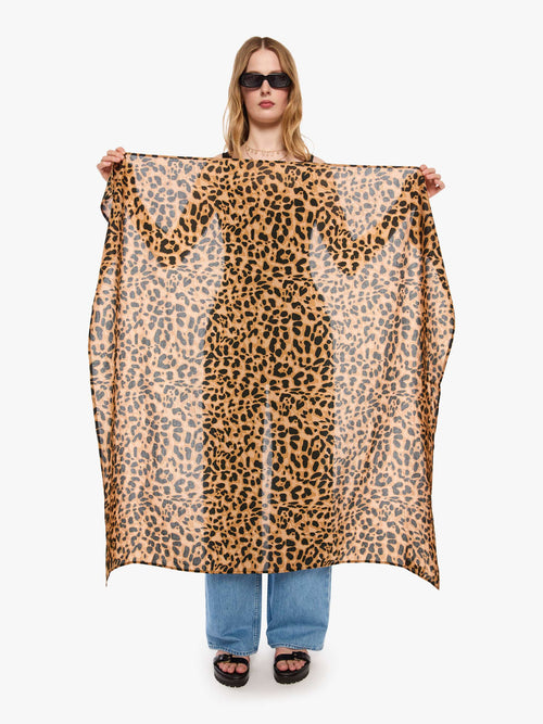 Natalie Martin Large Square Scarf - Leopard