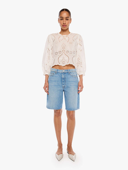 Natalie Martin Lisa Top - Athena Embroidery Salt