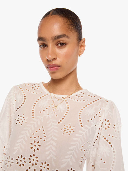 Natalie Martin Lisa Top - Athena Embroidery Salt