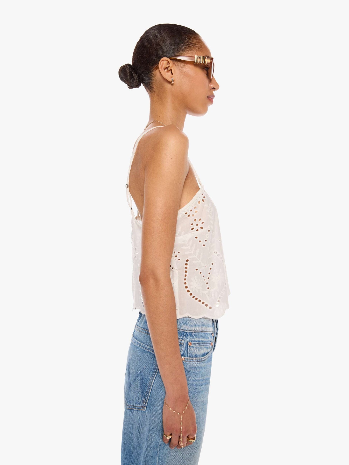 Natalie Martin Fern Cami - Athena Embroidery Salt