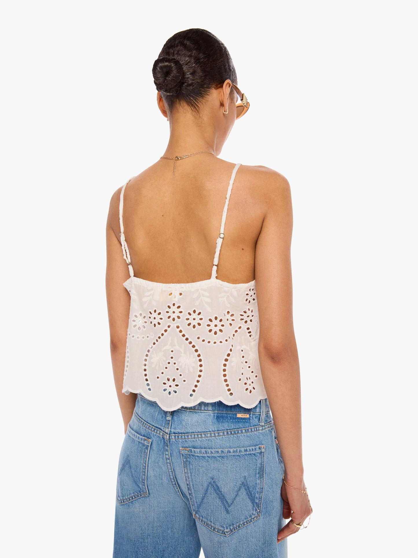 Natalie Martin Fern Cami - Athena Embroidery Salt