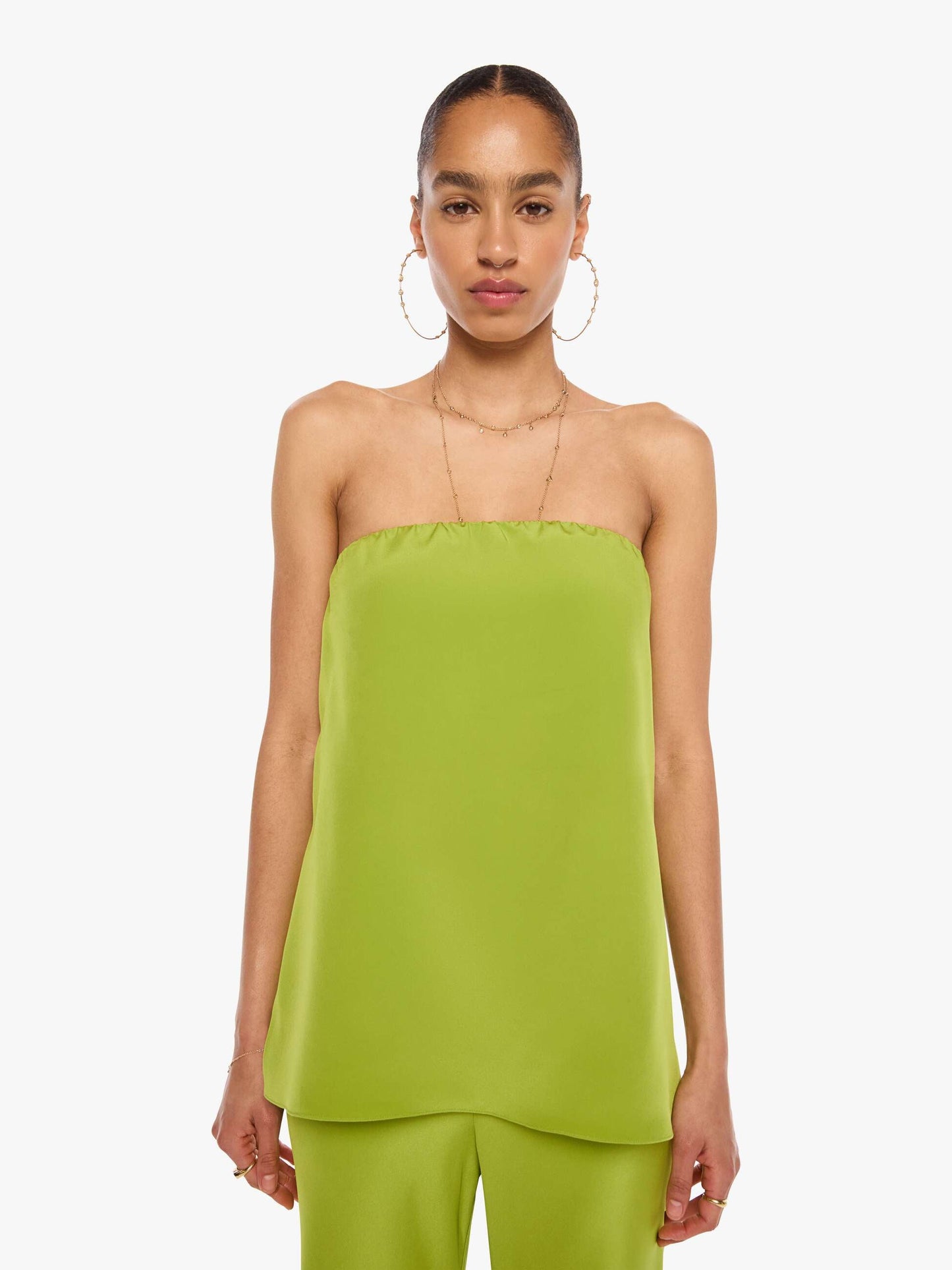 SABLYN Camden Strapless Top - Chartruese