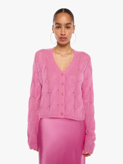 SABLYN Jolie Cable Cardigan - Dahlia