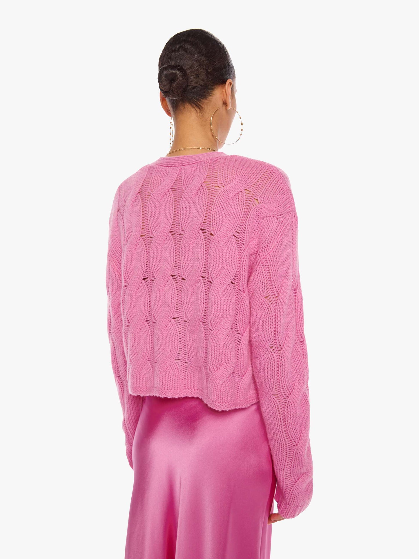 SABLYN Jolie Cable Cardigan - Dahlia