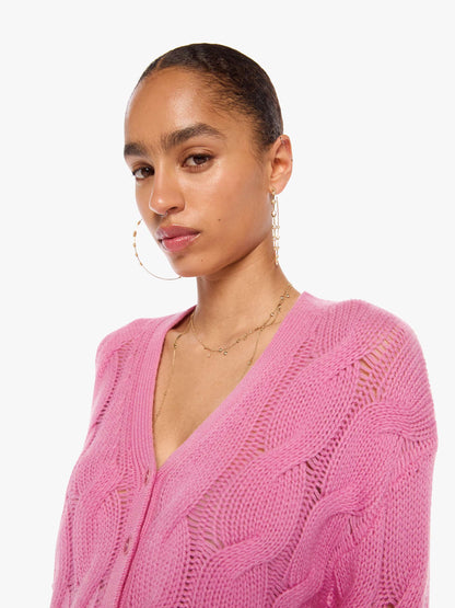 SABLYN Jolie Cable Cardigan - Dahlia