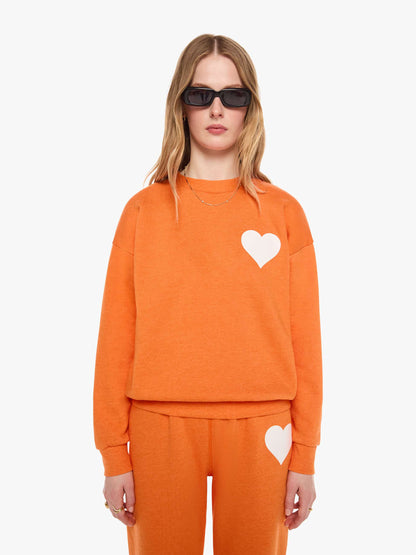 SPRWMN Heart Sweatshirt - Orange