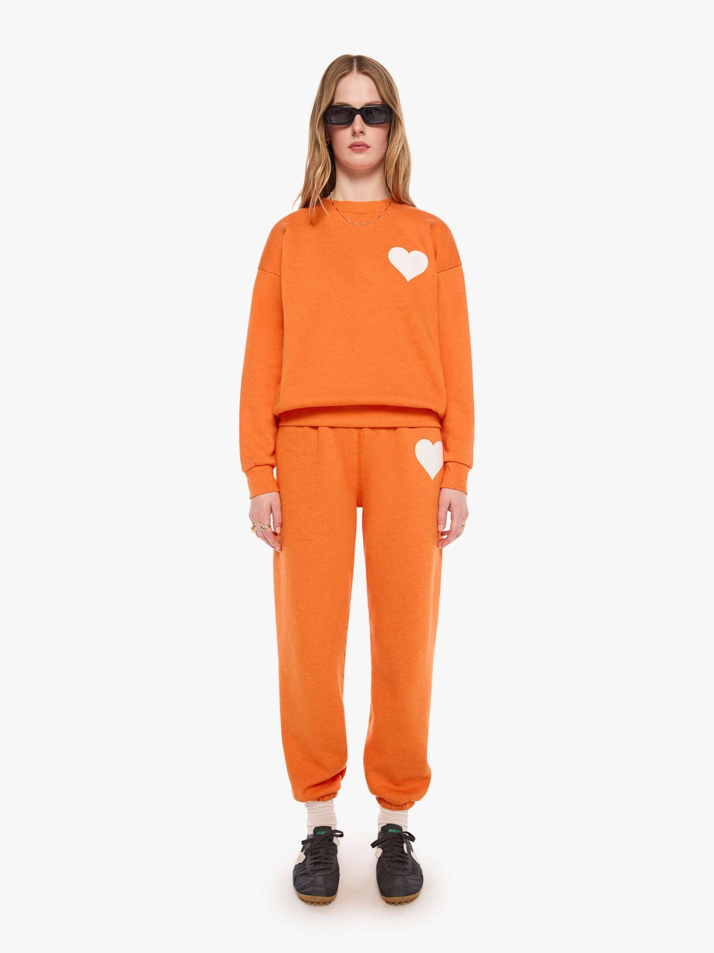 SPRWMN Heart Sweatshirt - Orange
