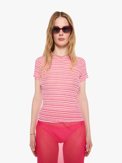 SPRWMN Baby Tee - Pink Stripes