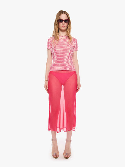 SPRWMN Baby Tee - Pink Stripes