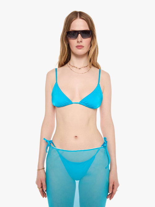 SPRWMN Triangle Bikini Top - Turquoise