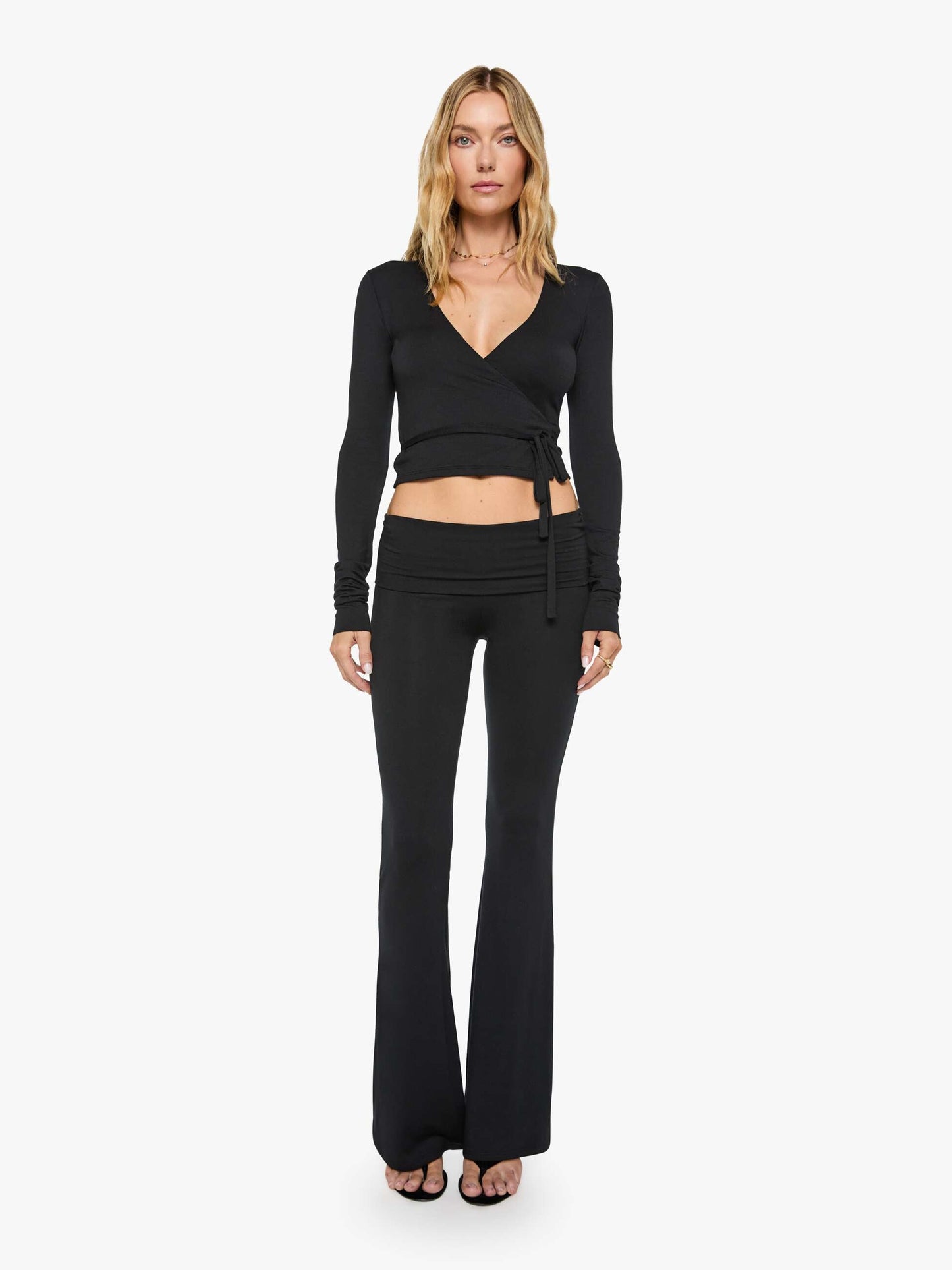 Eterne Wrap Top - Black
